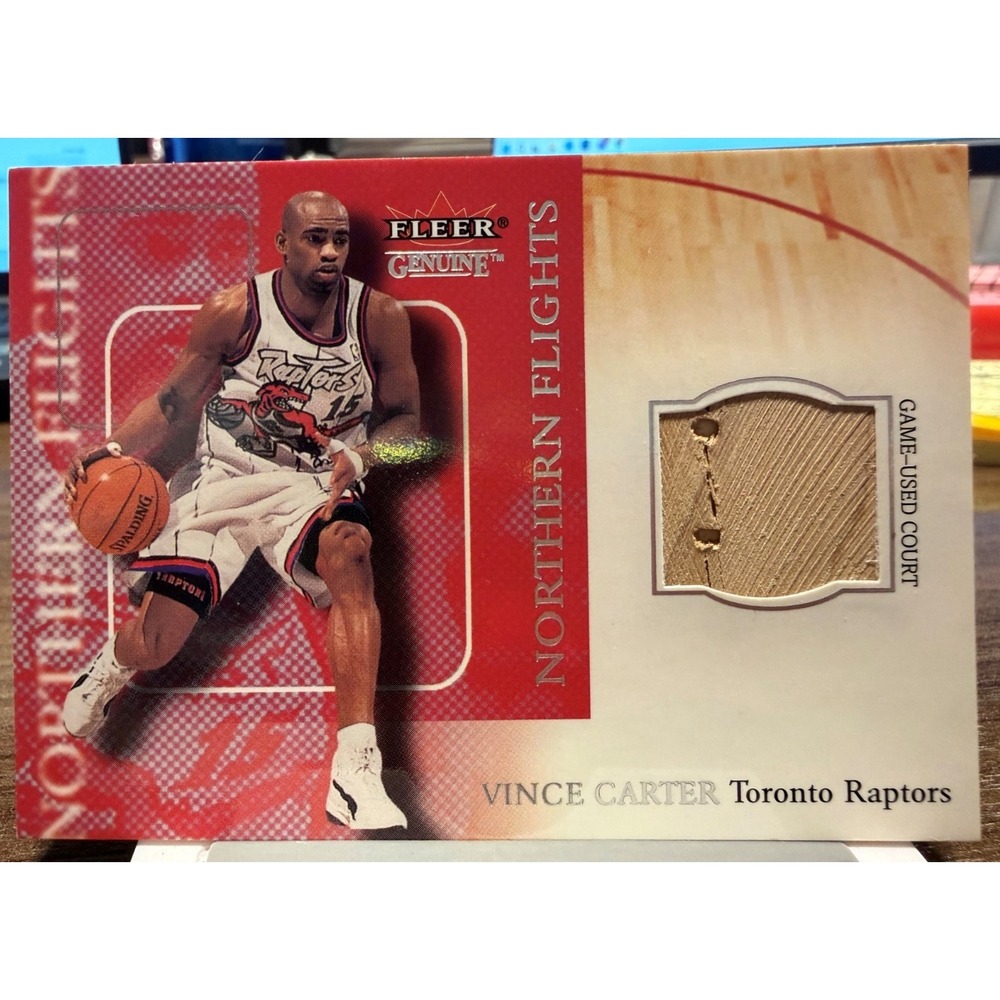 2000-01 Fleer Genuine Vince Carter Northern Flights #2 of 5 NF Raptors Mem